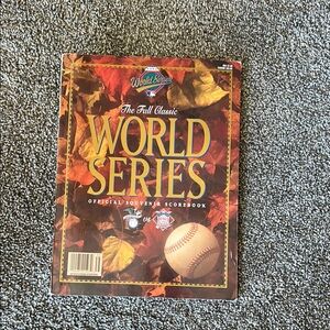 1993 The Fall Classic World Series official souvenir scorebook